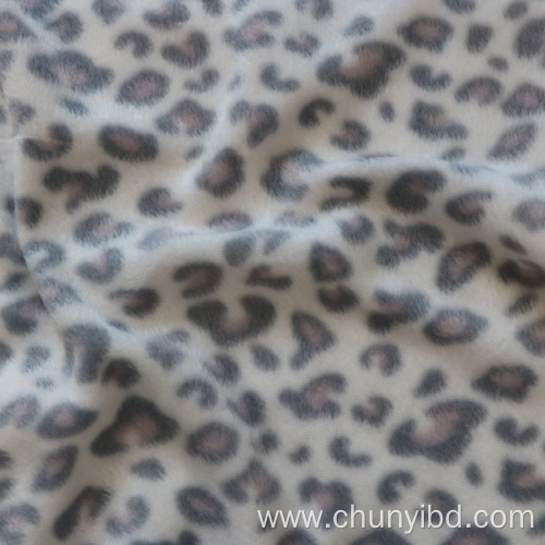 Printed fabric leopard designs brushedfabric